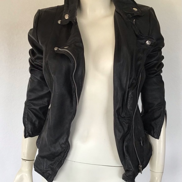 Muubaa Jackets & Blazers - Muubaa Leather Moto Jacket